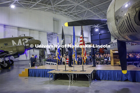 Second Lt. Lucas Heaton recites the Oath of Office as directed by Air Force Major Nicole Beebe on Ma