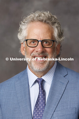 Studio portrait of Andy Belser, Dean of the Hixson-Lied College of Fine and Performing Arts. July 14