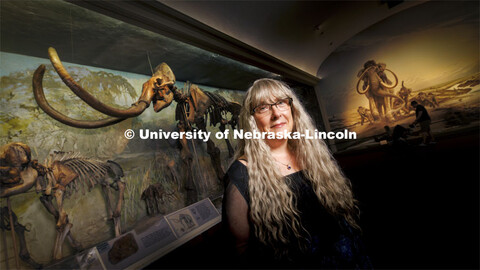 Nebraska’s Kate Lyons, Assistant Professor, School of Biological Sciences, stands in Elephant Hall