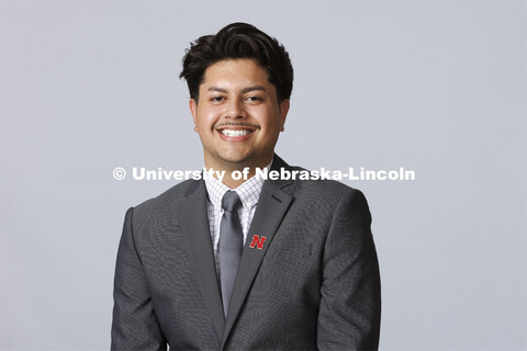 Studio portrait of Miguel Avila Garcia, Admissions Counselor, Office of Admissions. August 3, 2022. 