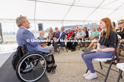 Kiewit Hall topping off ceremony. August 31, 2022. 