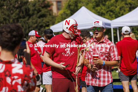 Student Tailgate and Unity Walk in the Union green space before the game. NU vs. North Dakota. Septe