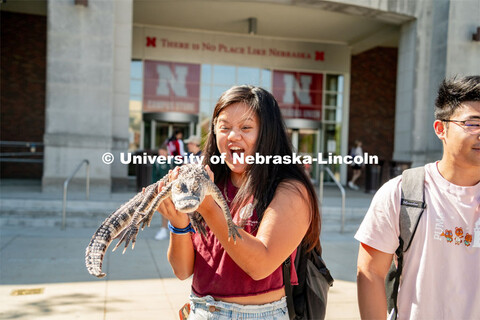 Petting Zoo with Wildlife Encounters on the Nebraska Union Plaza. September 6, 2022. 