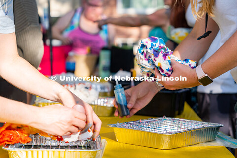 Students tie-dye “Peace, Love, Consent” t-shirt (while supplies last) and visit booths to learn 