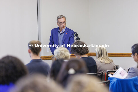 Chancellor Ronnie Green gives remarks at the Celebration for 30th anniversary of the Kawasaki Readin