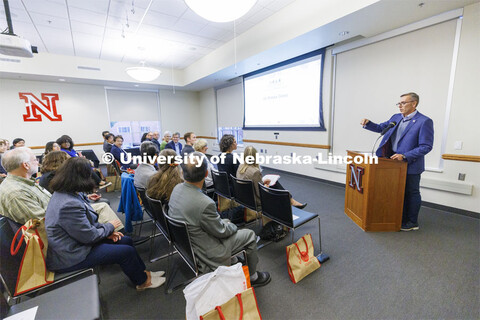 Chancellor Ronnie Green gives remarks at the Celebration for 30th anniversary of the Kawasaki Readin