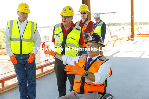 College of Engineering advisory board tour of Kiewit Hall construction. September 30, 2022. 