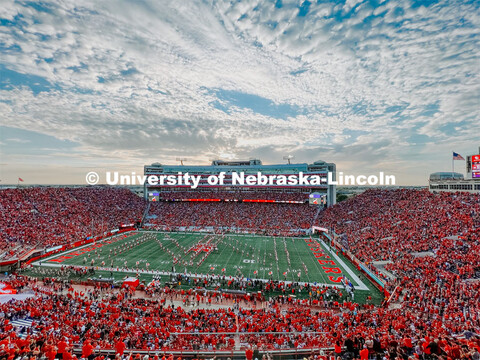 Football game in Memorial Stadium. NU vs Indiana. October 1, 2022. 