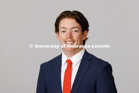 Studio portrait of Andrew Stubblefield, ASEM New Student Enrollment Orientation Leaders. December 5,