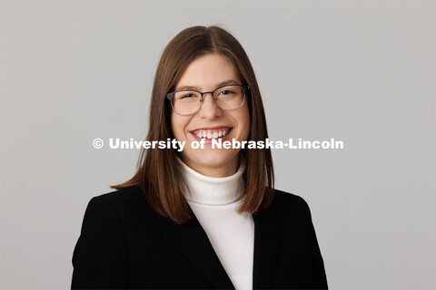 Studio portrait of Annie Von Kampen, ASEM New Student Enrollment Orientation Leaders. December 5, 20