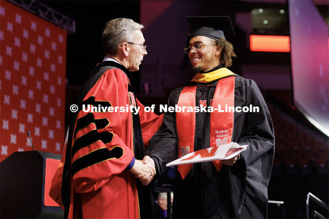 Graduate Commencement in Pinnacle Bank Arena. December 16, 2022. 