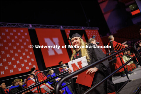 Graduate Commencement in Pinnacle Bank Arena. December 16, 2022. 