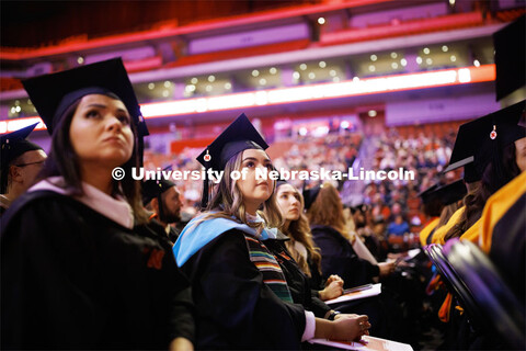 Graduate Commencement in Pinnacle Bank Arena. December 16, 2022. 