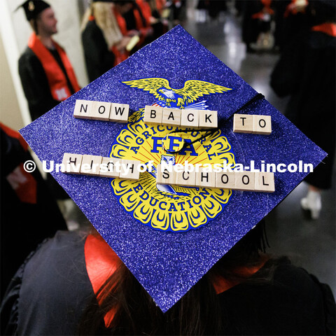 Agricultural Education graduate Abbie Pieke. Winter Undergraduate Commencement in Pinnacle Bank Aren