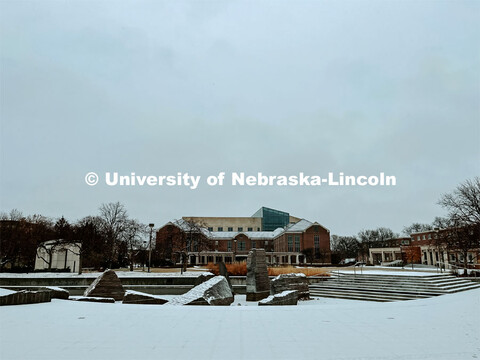 Winter on city campus, December, 2022. Photos by Katie Black  / University Communication. 