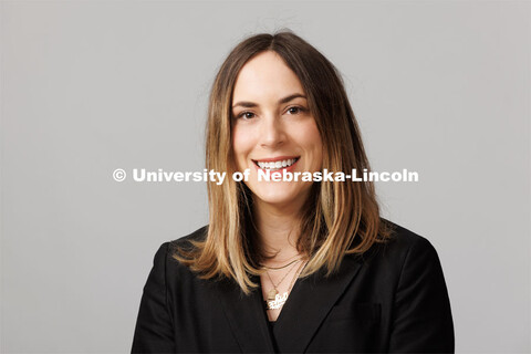 Studio portrait of Sophie Isaak, Assistant Professor, School of Art, Art History and Design. Decembe