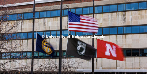 The flags outside of Canfield were flying at half-staff and half-mast this week out of respect for t