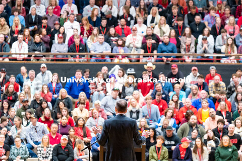 University of Nebraska-Lincoln Chancellor Ronnie Green speaks to incoming students and their familie