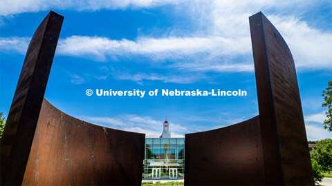 Blue skies across UNL's City Campus. June 12, 2023. 