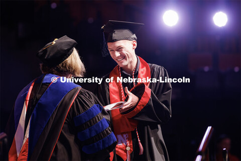 The University of Nebraska–Lincoln is conferring 588 degrees during the combined graduate and unde