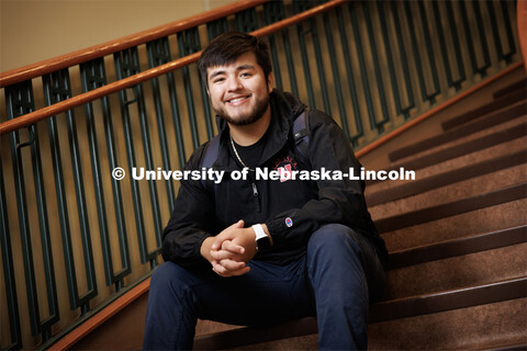 Isaac Perez, sophomore in management and actuarial science, from Lexington, Nebraska. September 12, 