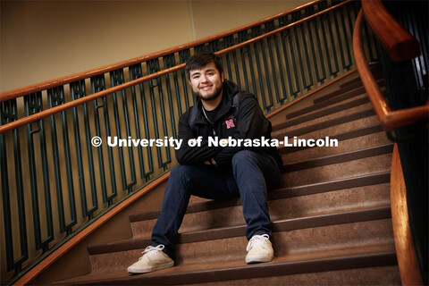 Isaac Perez, sophomore in management and actuarial science, from Lexington, Nebraska. September 12, 