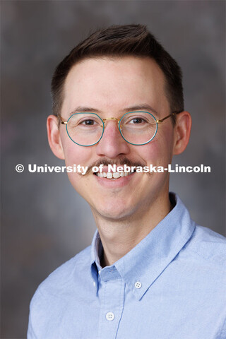 Studio portrait of Andrew Pederson, Assistant Professor, University Libraries. September 19, 2023. 