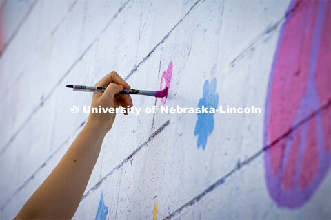 Painting in the art alley at the Lux Street Art Festival. About Lincoln – Lux Street Art Festival.