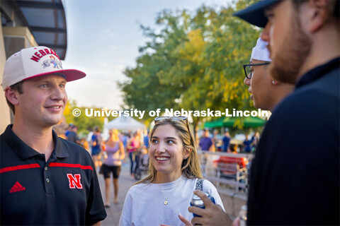 Group of friends at the Lincoln Hub and Soul Event. September 29, 2023. 