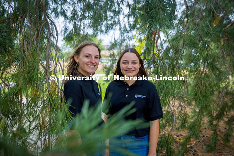 Husker undergraduates Abigail Schroeder (left) and Emma Kurtz are among coauthors of a new study ind