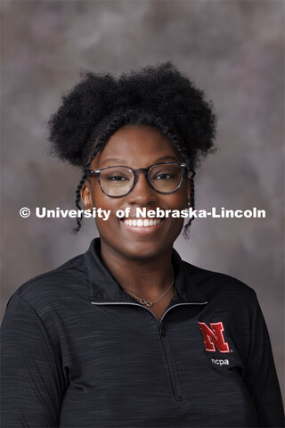 Studio portrait of Grace Clark, Academic Counselor, Nebraska College Preparatory Academy (NCPA) advi