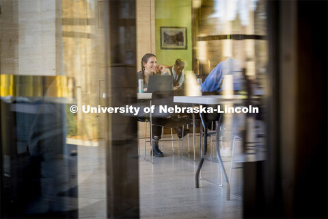 Students studying at the Sheldon Museum. December 06, 2023. 