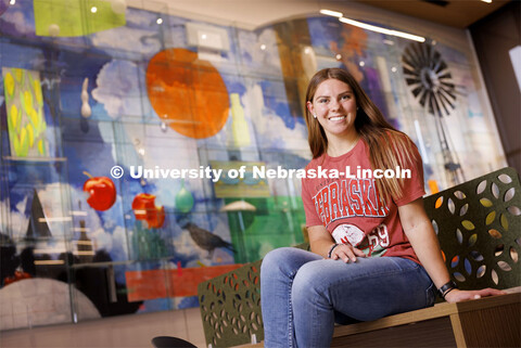 Abby Steffen, Junior in Speech-Language Pathologist, attends UNL with a scholarship from The Nebrask