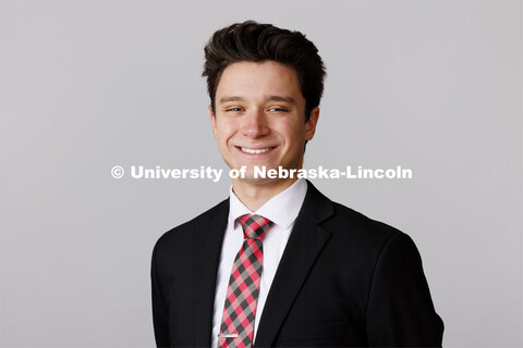 Studio portrait of Allan Muinov, New Student Enrollment Orientation Leaders. December 11, 2023. 