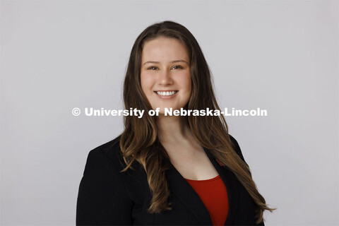 Studio portrait of Ashleigh Welch, Recruitment Specialist for Office of Admissions, ASEM. January 31