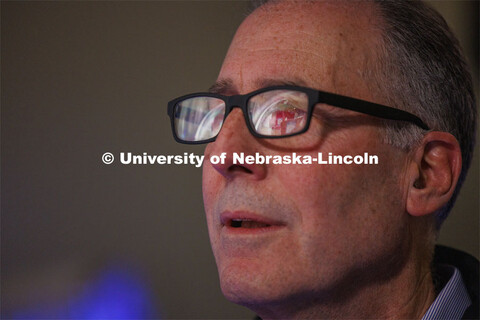Dr. Gregory Heidrick concentrates while using the Space MIRA. Shane Farritor successfully performed 