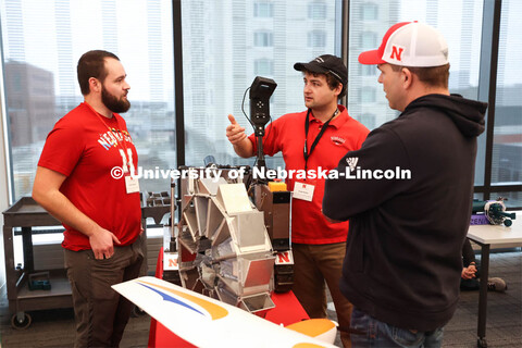 Concordia Junior/Senior High School Robotics team, run by Matthew Mueller, preparing their bot befor