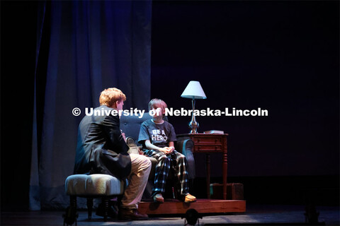 Nate Petsche as Will Bloom in UNL’s production of “Big Fish”. April 22, 2024. 