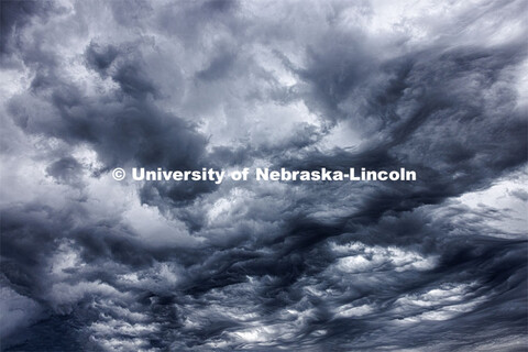 Storm clouds over Papillion, Nebraska. April 30, 2024. 