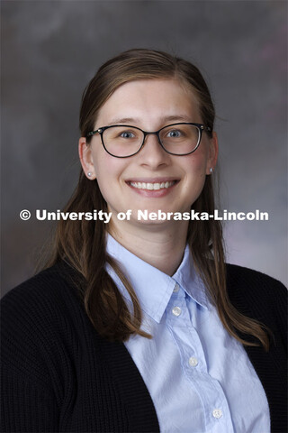 Studio portrait of Alisha Baginski, Assistant Professor, University Libraries. June 5, 2024. 