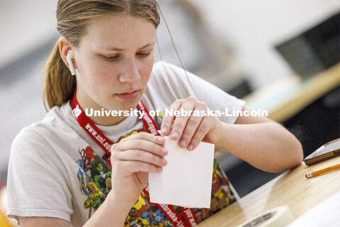 College of Architecture high school workshop led by Nate Bicak, Associate Professor of Interior Desi