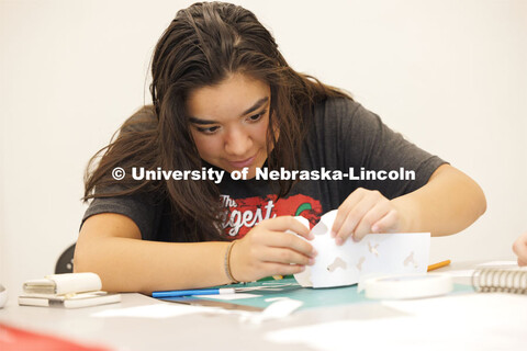 College of Architecture high school workshop led by Nate Bicak, Associate Professor of Interior Desi