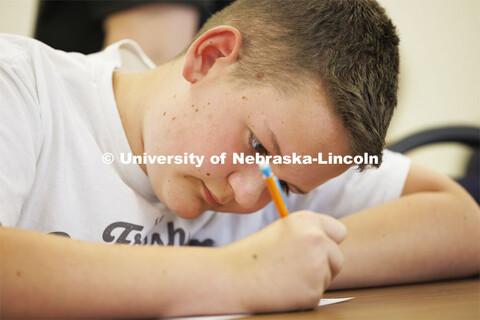 Students in the I/We Love to Write Workshop for kids. Nebraska Writing Project, an initiative of the