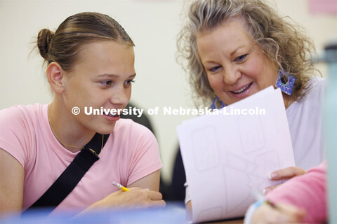 Students in the I/We Love to Write Workshop for kids. Nebraska Writing Project, an initiative of the