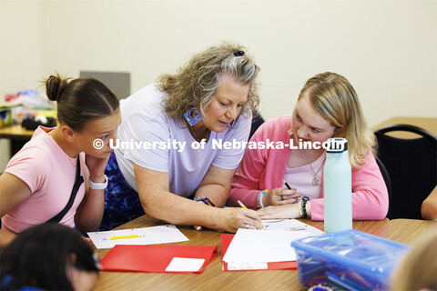 Students in the I/We Love to Write Workshop for kids. Nebraska Writing Project, an initiative of the