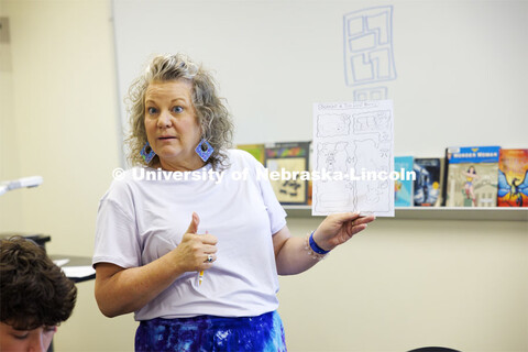 Students in the I/We Love to Write Workshop for kids. Nebraska Writing Project, an initiative of the