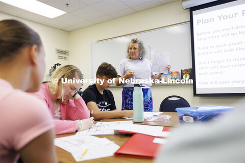 Students in the I/We Love to Write Workshop for kids. Nebraska Writing Project, an initiative of the