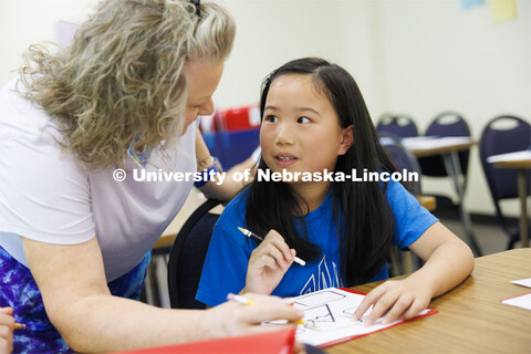 Students in the I/We Love to Write Workshop for kids. Nebraska Writing Project, an initiative of the