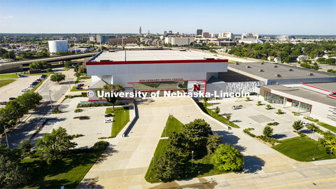 Exterior view of the Bob Devaney Sports Center. June 24, 2024. 