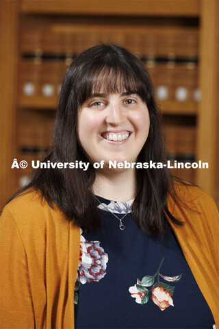 Jennine Kottwitz, Access Services Librarian, College of Law staff. College of Law portrait session. 